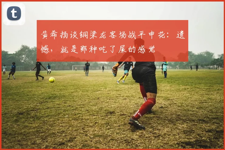 黄希扬谈铜梁龙客场战平申花：遗憾，就是那种吃了屎的感觉